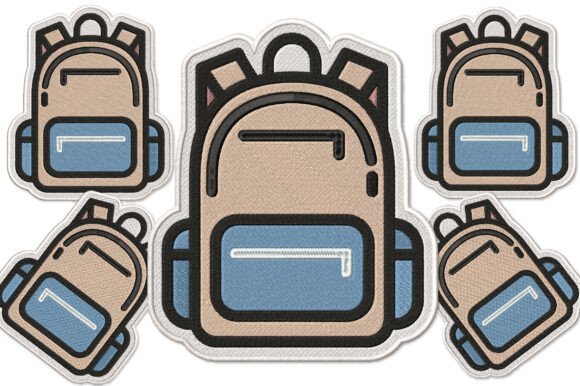 Cute Student Bag Patch Embroidery